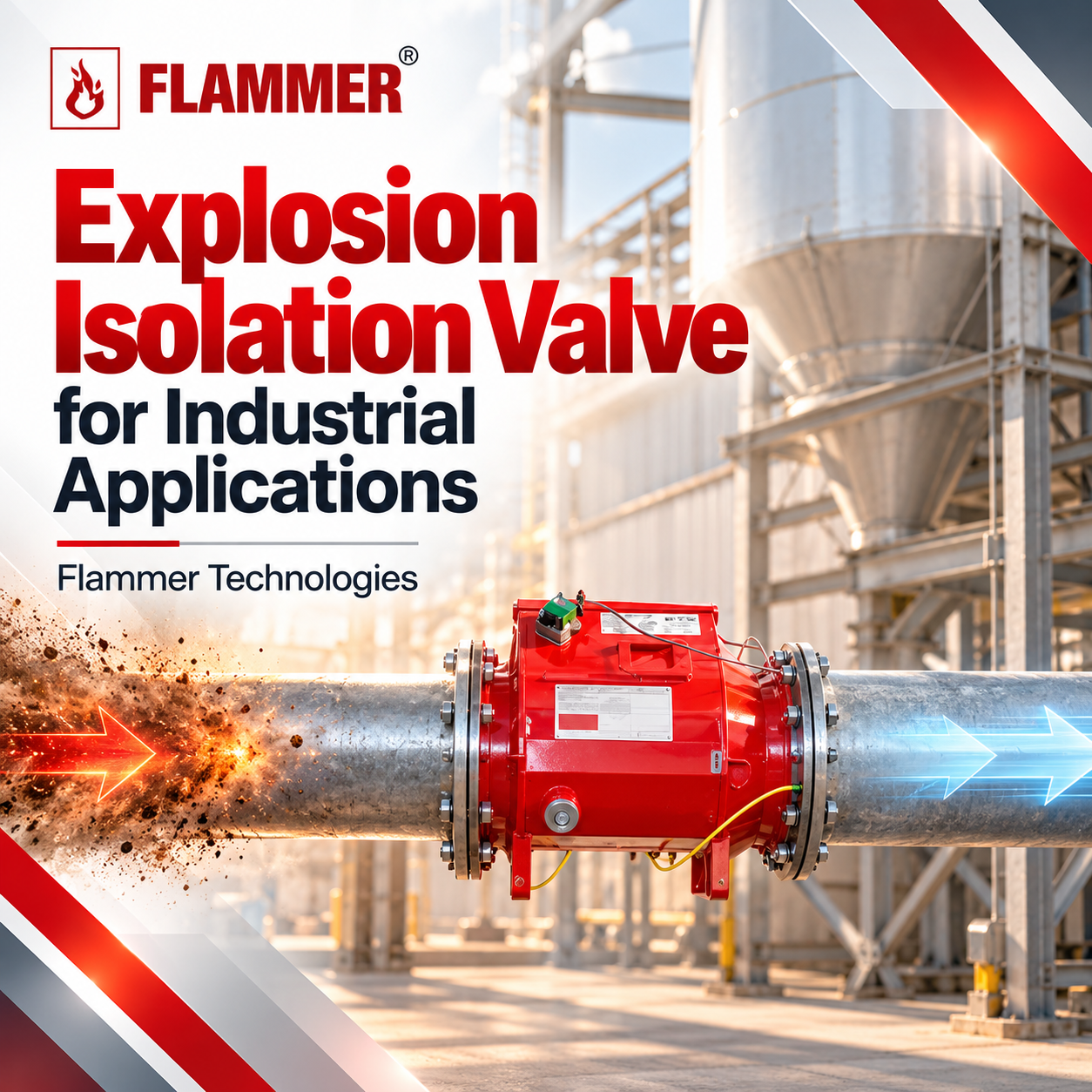 Explosion Isolation Valve For Industrial Applications | Flammer Technologies
